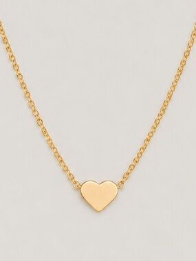 New! Gold Heart Pendant Necklace NWOT 4016